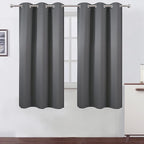 LEMOMO Grey Blackout Curtains 42 x 63 Inch Length/Set of 2 Curtain by Lemomo
