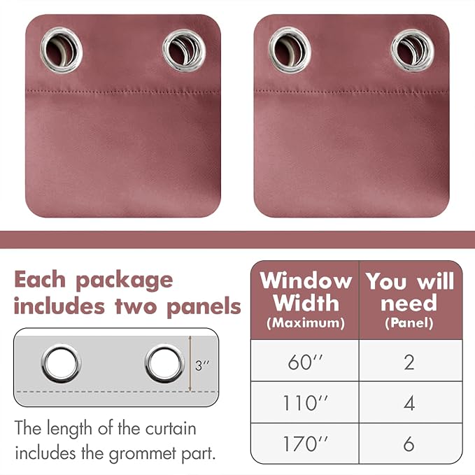 MIULEE Blackout Curtains 96 Inches Long - Image 6