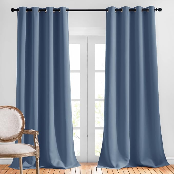NICETOWN Room Darkening Curtains 108 inch Length by NICETOWN