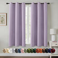 MIULEE Lilac Blackout Curtains for Bedroom Living Room 63 Inches Long 2 Panels by MIULEE