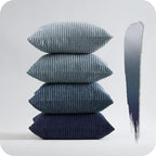 Topfinel Navy Blue Euro Shams Decorative Throw Pillow Covers 26x26 Inch Set of 4 by Topfinel
