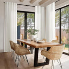 Nanspring Cream Linen Curtains 84 inch Length 2 Panels forBedroom Living Room - Image 5