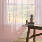 Joydeco Sheer Curtains 84 Inches Long, Window Curtains Privacy Assured - Image 4