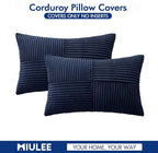 MIULEE Navy Blue Decorative Lumbar Throw Pillow Covers 12x20 Inch - Image 6