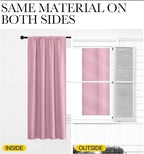 NICETOWN Blackout Curtains for RV Windows, Rouge Pink, 2 Panels, Room Darkening - Image 5