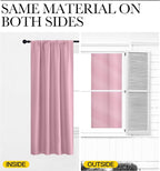 NICETOWN RV Blackout Curtains for Camper Windows, Rouge Pink, Kitchen Curtains - Image 5