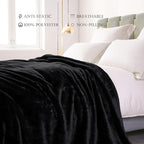 Exclusivo Mezcla Plush Fuzzy Fleece Bed Blanket Twin Size, Super Soft, Fluffy - Image 4