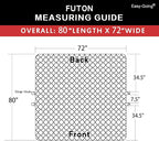 Easy-Going Futon Sofa Slipcover Reversible Sofa Cover Armless Cover Furniture - Image 6