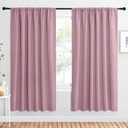 NICETOWN 2 Panels Blackout Curtains, Rod Pocket Window Curtains Room Darkning by NICETOWN
