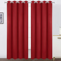 LEMOMO Blackout Curtains 52 x 95 inch/Bright Red Curtains Set of 2 by Lemomo