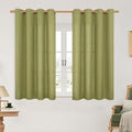 LAMIT Moss Green Linen Curtains 45 inch by LAMIT
