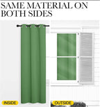 NICETOWN Froest Green Blackout Curtains 86 inches Length - Image 5
