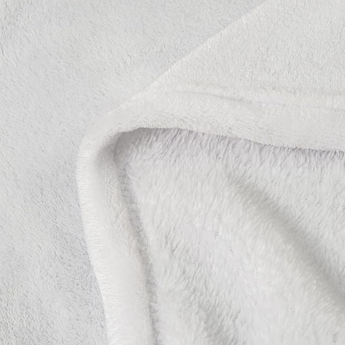 BEDELITE Fleece Blanket White Throw Blanket - Image 5