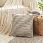 Fancy Homi 4 Packs Neutral Big Decorative Throw Pillow Covers 24x24 Inch - Image 2