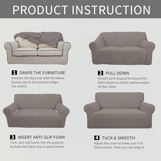 Easy-Going Stretch Chair Sofa Slipcover 1-Piece Couch Sofa Cover Furniture - Image 6