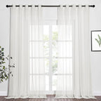 NICETOWN Voile Sheer Curtains for Bedroom Windows, Grommet Top Elegant by NICETOWN