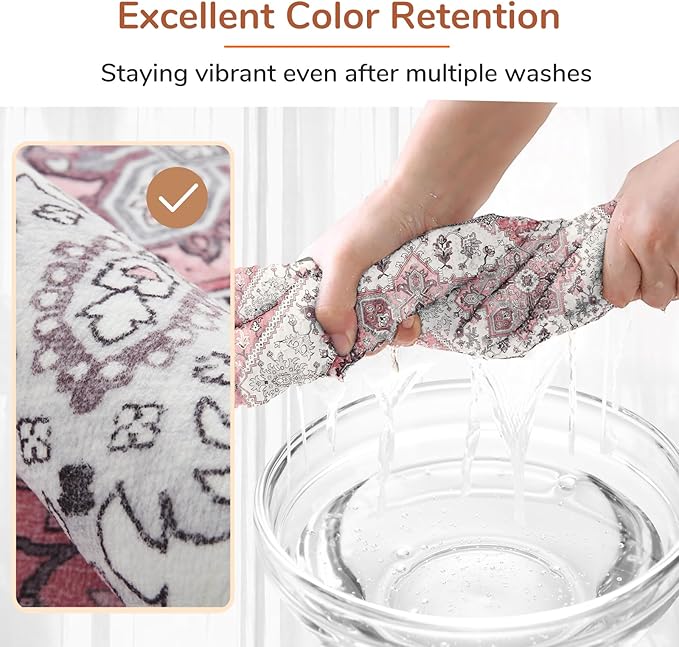 OPPODREAM Soft Area Rugs 4x6, Low-Pile Washable Rugs 4x6 - Image 6