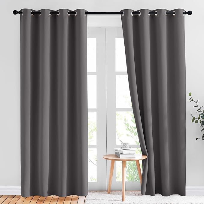 NICETOWN Gray Blackout Curtains by NICETOWN