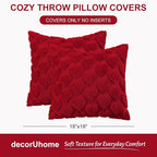 decorUhome Valentine’s Day Soft Plush Throw Pillow Covers 18x18 Inch Set of 2 - Image 6