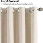 100% Blackout Shield Linen Blackout Curtains - Image 6