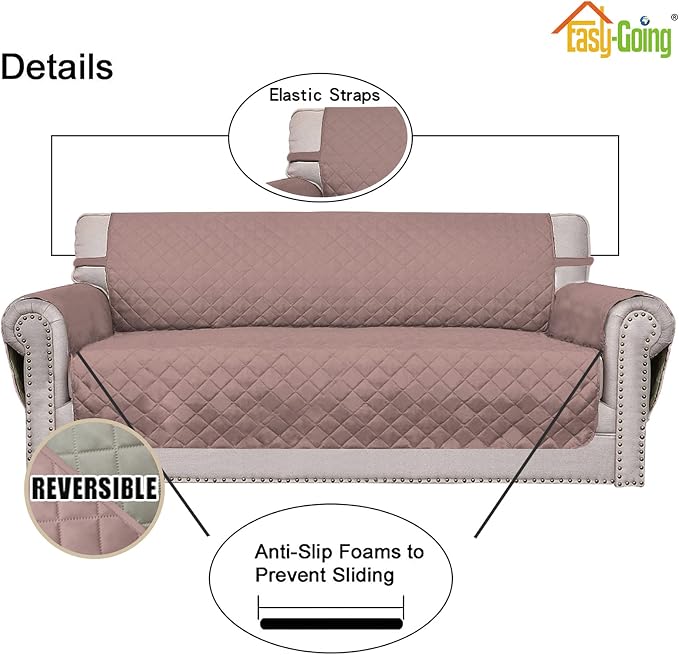 Easy-Going Oversized Chair Sofa Slipcover Reversible Sofa Cover Water Resistant - Image 3