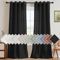 H.VERSAILTEX Living Room Linen Curtains Home Decorative Nickel Grommet Curtains by HVERSAILTEX