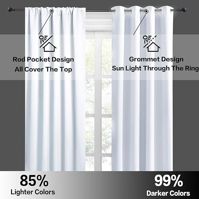 RYB HOME RV Curtains for Camper Windows, Mini Small Thermal Insulated Sunlight - Image 5