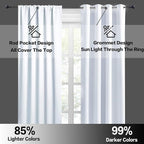 RYB HOME Curtains for Bedroom Living Room 63 inches Long, Thermal Insulated - Image 5