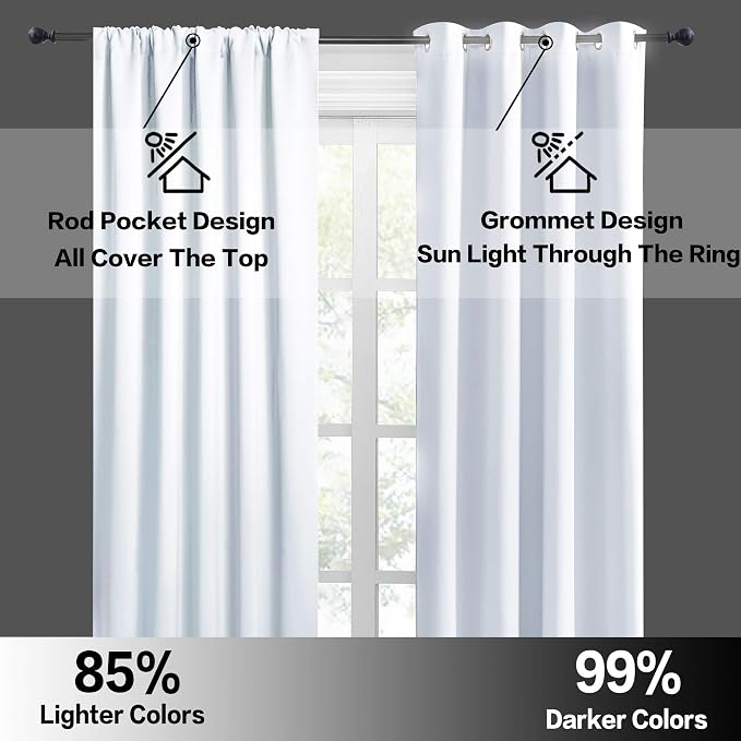 RYB HOME Cafe Curtains 24 inch Length, RV Curtains - Image 5