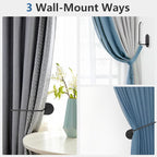 2 pcs Curtain tiebacks Hooks Screw-in, Curtain holdbacks Wall Mounted, Curtain - Image 6