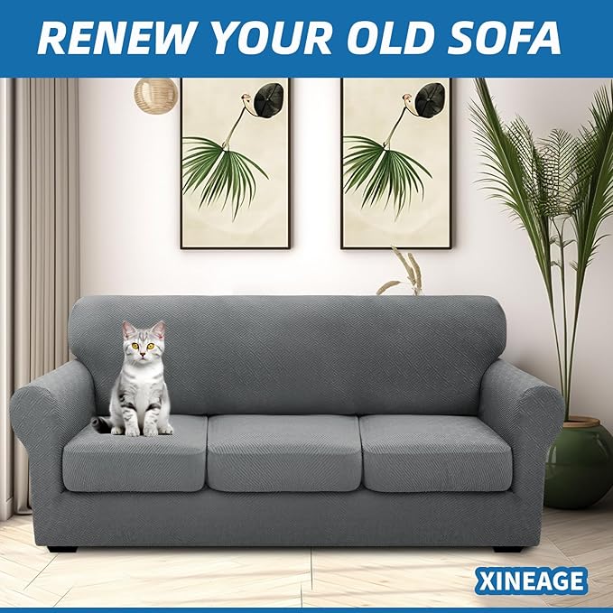 XINEAGE 2026 New 4 Pieces Extra Large Couch Covers - Image 3