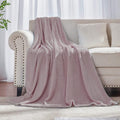 JIAHANNHA Dusty Rose Purple Pink Throw Blanket Fleece Blanket 60"x80", Super by JIAHANNHA
