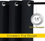 NICETOWN Blackout Curtain Panels 72 inches Length - Image 2