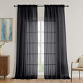 OVZME Black Bedroom Curtains 96 Length by OVZME