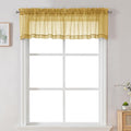 Chyhomenyc Gold Sheer Valances for Windows by Chyhomenyc