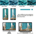 Simplebrand Ava Teal Short Blackout Curtains - Image 8