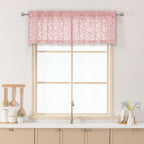 Chyhomenyc Blush Pink Sheer Valances by Chyhomenyc