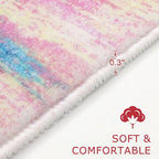 KOZYFLY Modern Abstract Small Area Rugs 2x3, Washable Indoor Front Door Mat - Image 2