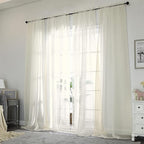 OWENIE Sheer Curtains 96 Inch Length, Elegant Sheer Curtains - Image 2
