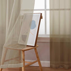 Chyhomenyc Taupe Sheer Curtains 84 Inches Long 2 Panels Set- Light Filtering - Image 7