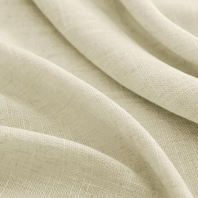 Joydeco Linen Curtains 90 Inch Length 2 Panels Set - Image 8
