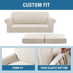 H.VERSAILTEX 3 Piece Stretch Sofa Covers - Image 6