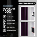 Yakamok 100% Blackout Curtains 84 Inch Length 2 Layers, Light Blocking Thermal - Image 4