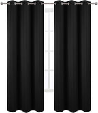 LEMOMO Black Thermal Blackout Curtains/38 x 84 Inch/Set of 2 Panels Room - Image 2