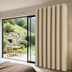 Joydeco Blackout Patio Sliding Door Curtains 108 Inches Long, Grommet Privacy - Image 3