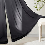 MIULEE Short Curtains 30 Inches Long, 4 Panels Set, Light Filtering Half Window - Image 6