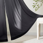 MIULEE Short Cafe Curtains 36 Inches Long, 4 Panels Set, Sheer Light Filtering - Image 6