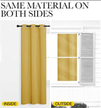 NICETOWN Yellow Blackout Drapes - Image 4