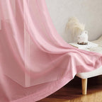 NICETOWN Pink Sheer Curtains 2 Panels - Image 7