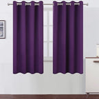 LEMOMO Blackout Curtains 52 x 63 inch/Purple Curtains Set of 2 Panels/Thermal by Lemomo